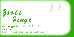 zsolt hingl business card